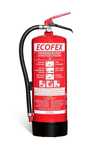 ECOFEX P6-EFB poederblusser 6 kg 43A/233B/C BENOR